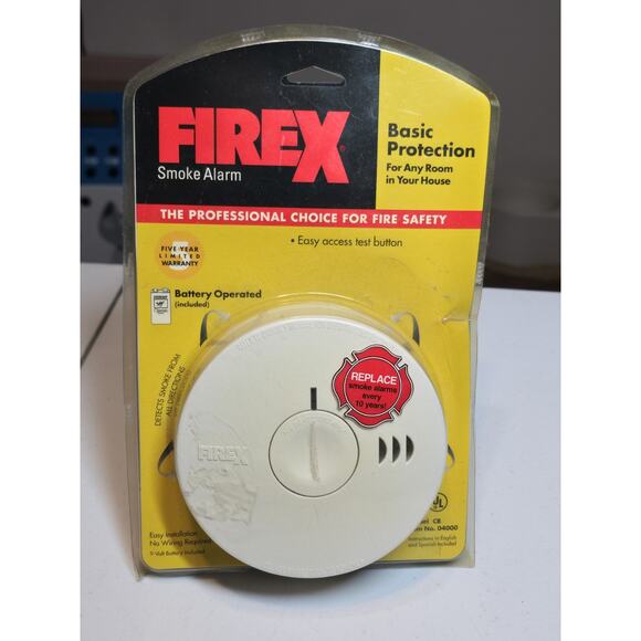 FIREX Smoke Alarm Battery Operated Easy Access Test Button CB 4000 Basic - Picture 1 of 2